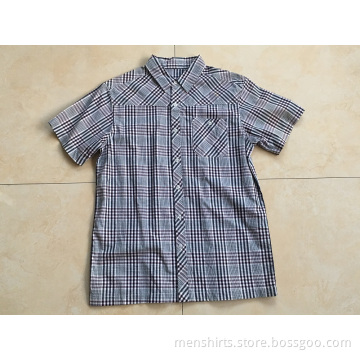 High Quality Short Sleeve Check Shirts